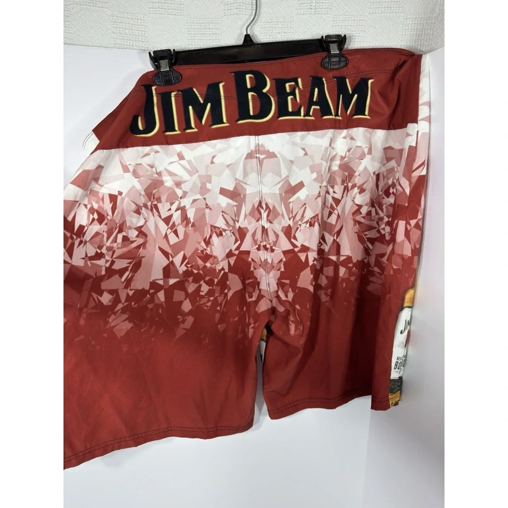 Jim‎ Beam Men's Tie Front Swim Trunks Shorts Size 2X